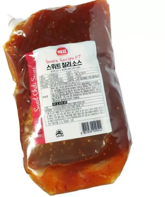 해표 스위트 칠리 소스 2kg 6개 업소용 태국풍, 1개