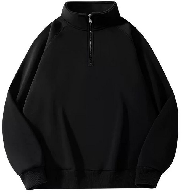 씨.디에이치 남녀공용 반집퍼 맨투맨 무지 트레이닝복 봄/가을용 BL