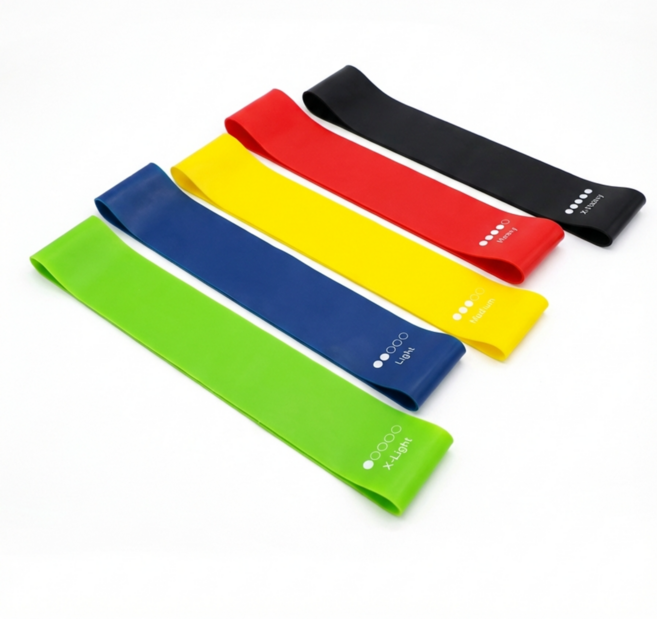 루프밴드 러닝보강운동 중둔근 힙업 하체운동 고무밴드, 1개, 혼합세트