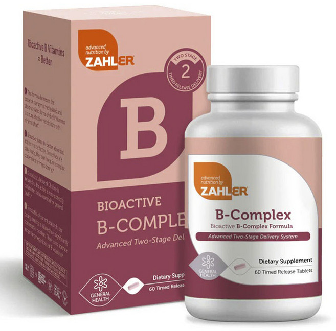 Zahler 生物活性B群配方長效緩釋錠, 1個, 60錠