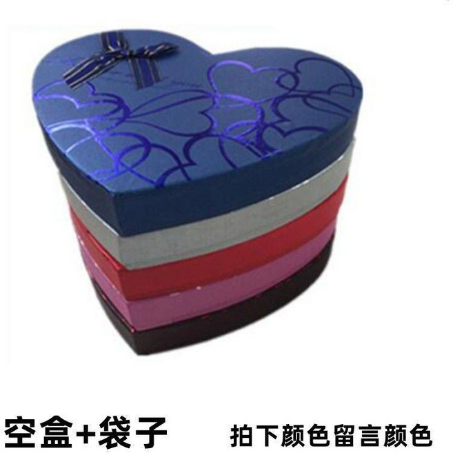 玫瑰27朵 紙玫瑰 手工摺紙玫瑰禮盒成品 DIY手揉紙花材料包, 1個, 27朵 空盒+袋子 拍下留言顏色
