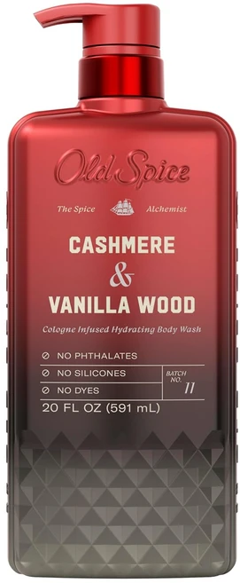 올드스파이스 바디워시 Alchemist - Cashmere + Vanilla Wood 캐시미어&바닐라 향, 1개, 591ml - 쿠팡