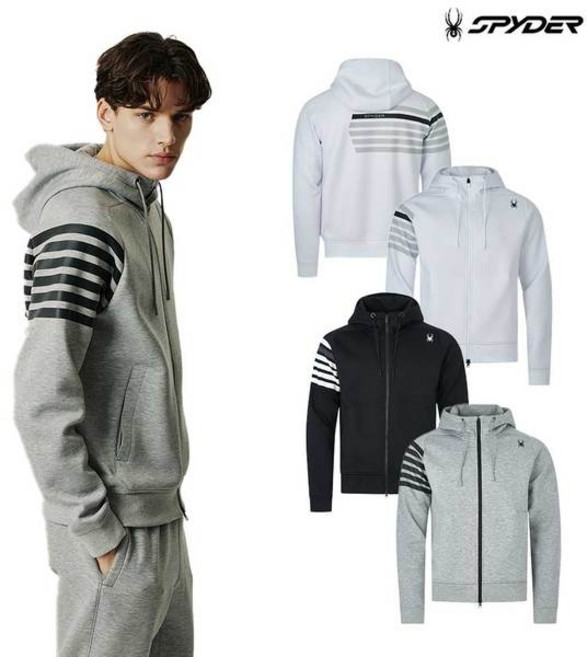 스파이더 남성 라드패드 후드 집업 셋업 상의 SPJPCNFT301M 821086
