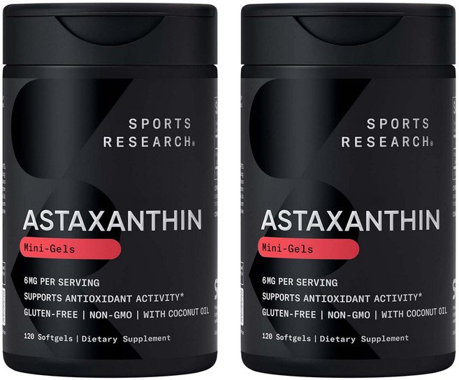 스포츠리서치 아스타크산틴 6mg 소프트젤, 2개, 120정