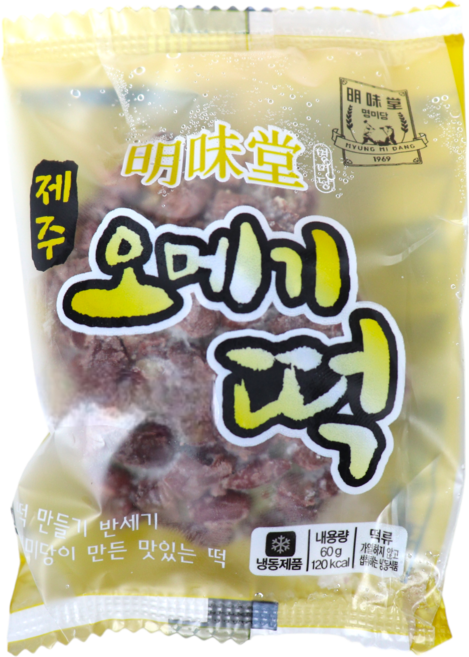 명미당 제주 오메기떡 60Gx20개, 1세트, 1.2kg