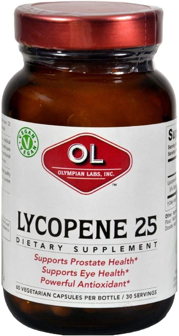 Olympian Labs 올림피안 랩스 라이코펜 25mg 강력한 항산화제로 눈 건강 및 전립선 건강에 도움... 117455, Olympian Labs 올림피안 랩스 라이코펜 25m, 1개 - 쿠팡