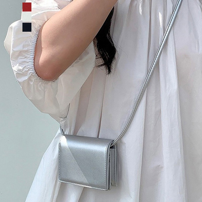 보니타콜렉티드 길이조절 스퀘어 크로스 미니 지갑백크로스백