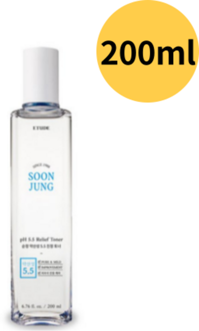 에뛰드 하우스 순정 약산성 5.5 진정 토너, 200ml, 1개