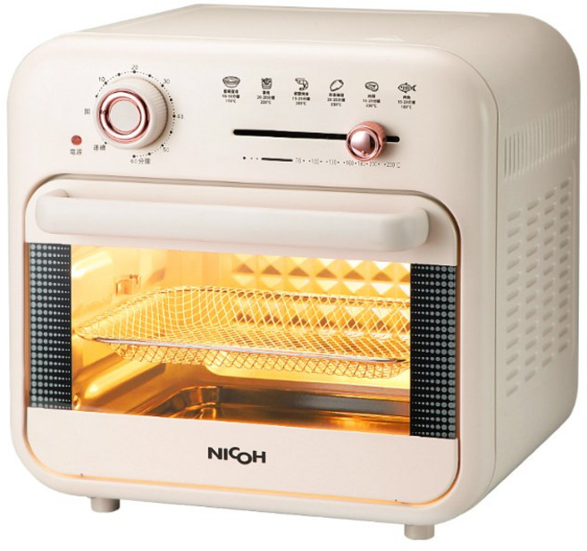 NICOH 16公升光波氣炸烤箱，360度熱風循環一機多用, ATF-160