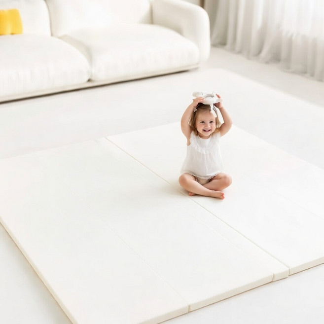베네베네 유아 아기 거실 4cm 향균 무무 폴더매트 120X160 놀이방 층간소음 매트
