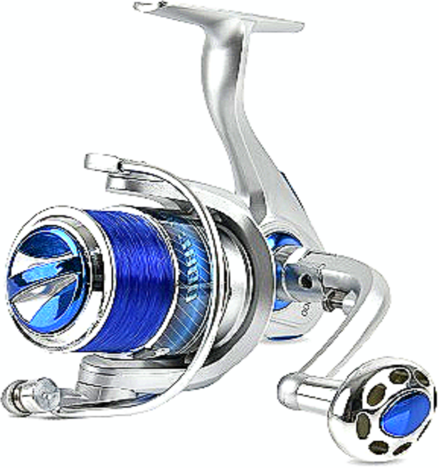 [BK]초경량 원투 릴 바다 스피닝릴 바다낚시 민물공용 BK-2000 3000 4000 5000 6000s, 메탈 그레이, BK3000