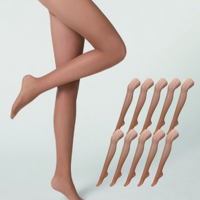 베이스 고탄력 넉넉한 길이 팬티스타킹 20D 10매입 벌크형