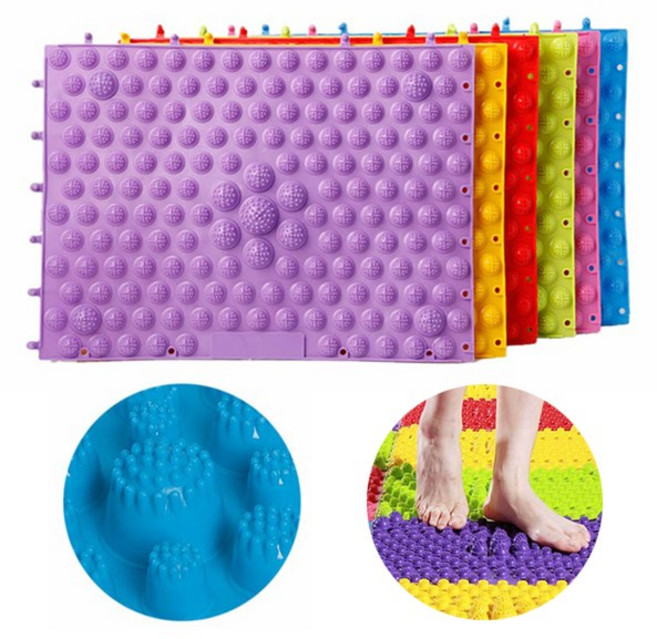 퍼즐 블럭 조립 발지압판 매트 발바닥 발판 발 자극 마사지 지압 거실 베란다 지압판 지압매트, 1개, 일반형 발지압매트-그린