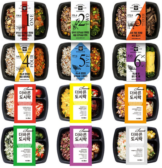 더바른 도시락 6+6 12팩 골라담기 식단 관리 다이어트 도시락 냉동 파스타, 1세트, 시즌2(6팩) + 시즌4(6팩) 2주일식단, 2.4kg