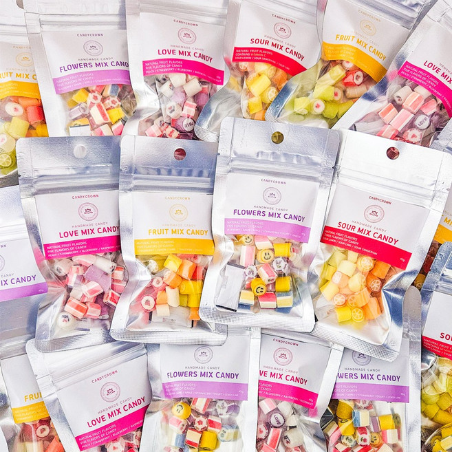 캔디크라운 수제캔디 내맘대로 골라담기 수제사탕 40g 믹스 파우치 3종 택3 간식 선물 답례품 화이트데이, 사우어믹스(신맛캔디) 40g 파우치, 후르츠믹스 40g 파우치, 사우어믹스(신맛캔디) 40g 파우치, 1개