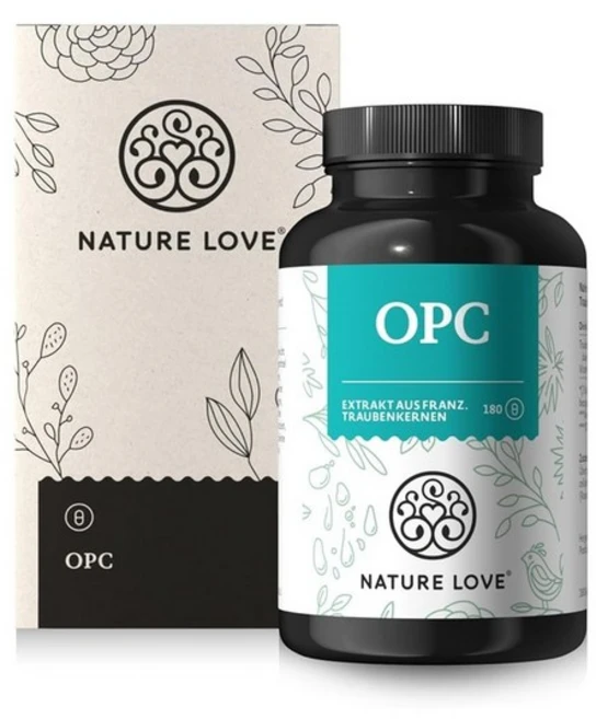 NATURE LOVE® OPC 포도씨 추출물 - 180캡슐 - 일일 복용량당 추출물 800mg 고용량 천연 비타민 C 함유, 1개, 180정 - 쿠팡