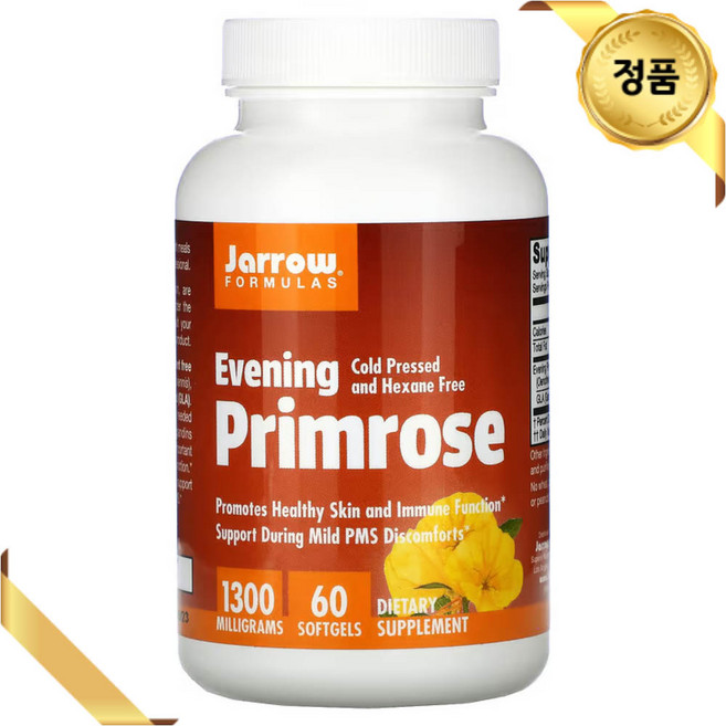 자로우 달맞이꽃 종자유 감마리놀렌산 1300mg 60소프트젤, 1개, 60정