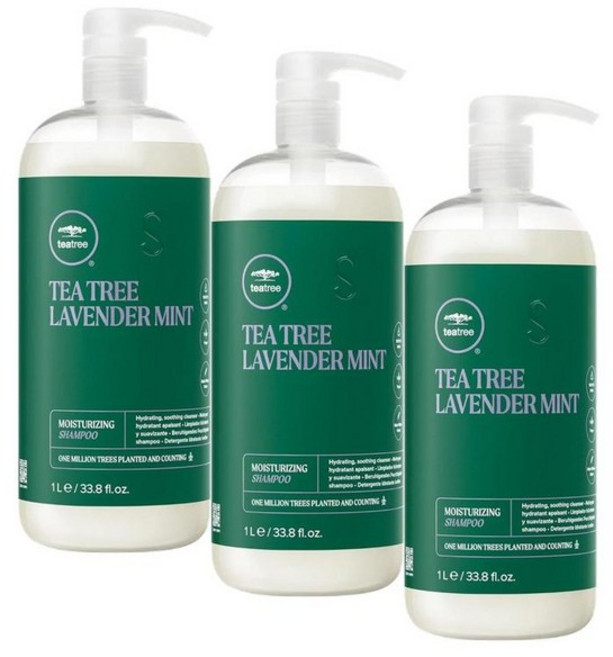 폴미첼 티트리 라벤더 민트 보습 샴푸 Paul Mitchell Tea Tree Lavender Mint Shampoo, 3개, 1L
