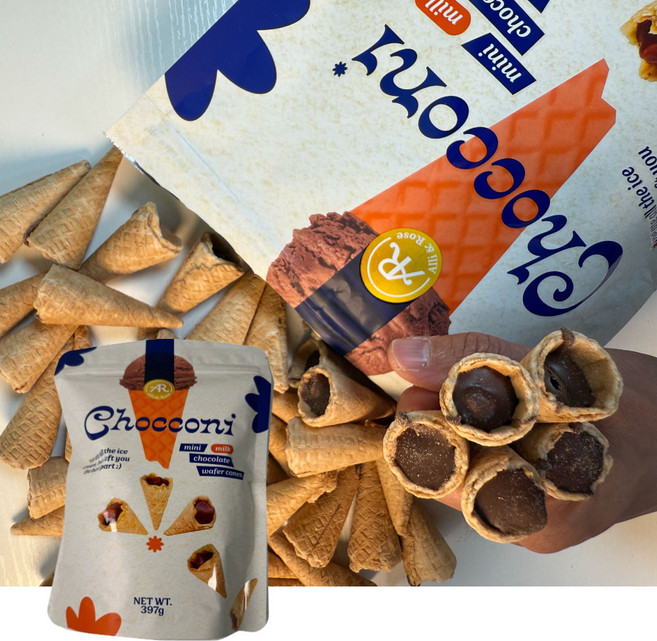 월드콘 꼬다리과자 397g 초코꼬깔콘 미니초코와퍼콘 초코간식 + 커피땅콩 증정, 1개