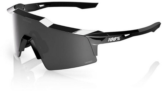 100% SPEEDCRAFT SL 스포츠 퍼포먼스 사이클링 선글라스 (광택 반투명 그레이 - 퍼플 멀티레이어 미러 렌즈)_170841, Polished Black Chrome; Hiper M