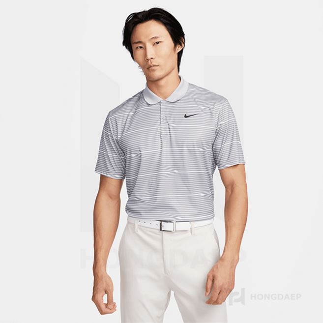 나이키 골프 드라이핏 빅토리 스트라이프 리플 카라티셔츠 (065)