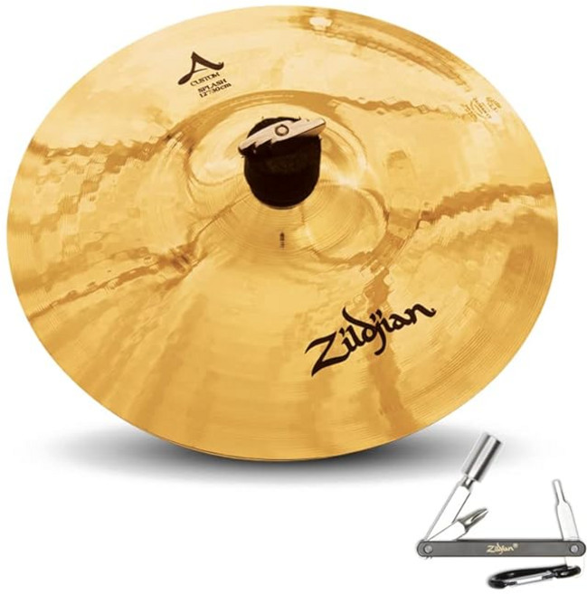 Avedis Zildjian Company 20544 12インチ 커스텀 스플래시 브릴리언트 드럼 세트 심벌즈 미디엄 프로파일 포함 ZKEY A20544, 1개, 상세페이지 참조