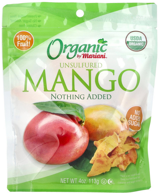 마리아니 무황산 망고 4온스 113g Mariani Organic Unsulfured Mango 4oz