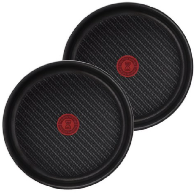 테팔 매직핸즈 티타늄 이지 쿡앤클린 블랙 앤 레드 프라이팬, 2개