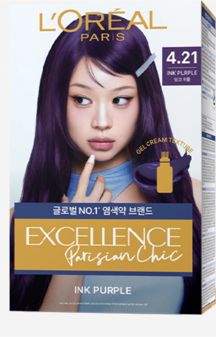 로레알파리 엑셀랑스 파리지앵 시크, 2개, 4.21 INK PURPLE