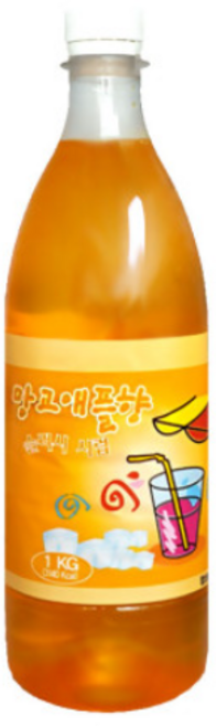 아담스팜 망고향 슬러시 시럽, 5개, 1kg