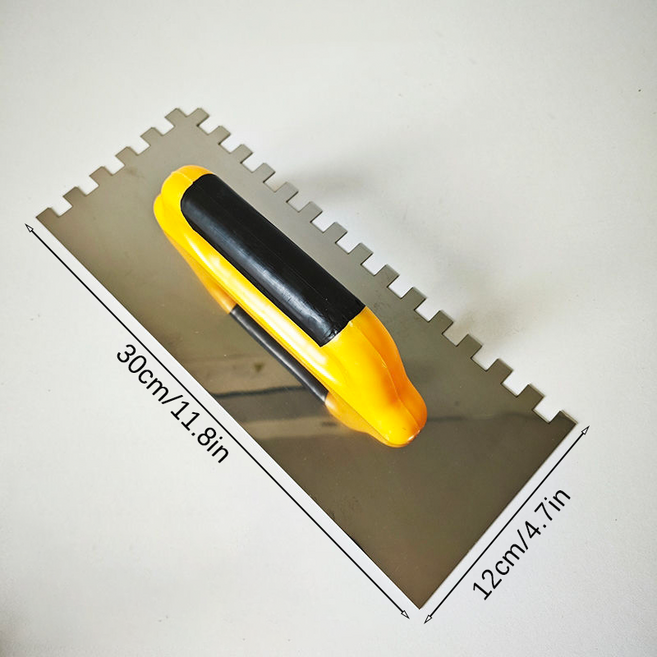 tinduo 미장 다리미 미장 칼 타일 다리미 미장 수공구 시멘트 도구 스테인리스 스틸 퍼티 칼, 1개