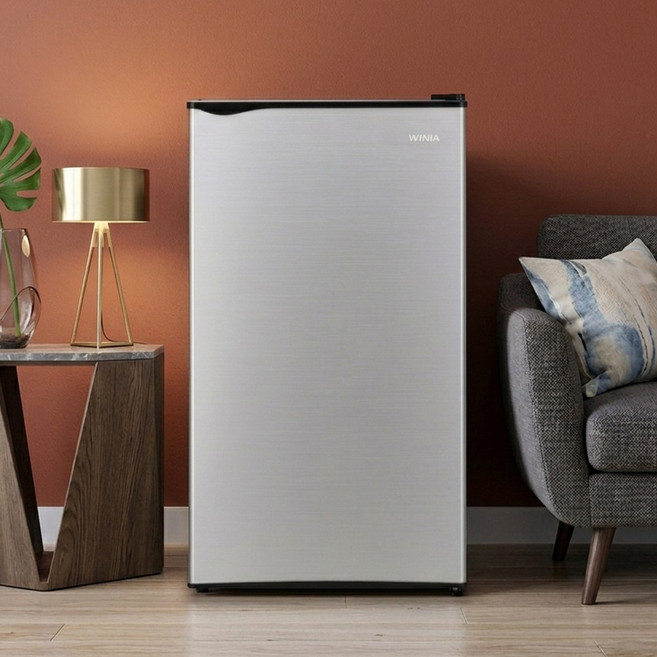 위니아 미니 일반 소형냉장고 ERR09DS(A) 1도어 93리터 실버 원룸 오피스텔 사무실 가정용 업소용, ERR09DS(A) 93L 실버