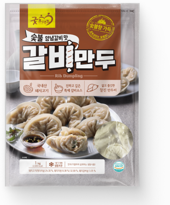 [먹고사는이야기] 굿프랜즈 갈비만두 1kg, 7개