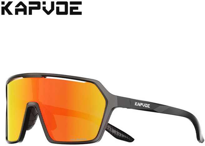 KAPVOE 변색 사이클링 선글라스 자전거 고글 남녀공용 방풍/방진 아웃도어 등산 하이킹용, 01, 1개
