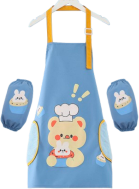 담닷 귀여운 캐릭터 팔토시 앞치마 세트