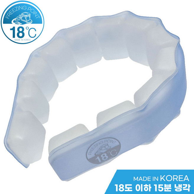 ANDTHENSOME 국산 아이스 넥쿨러 넥밴드 얼음목걸이 18도 냉감, 내츄럴스카이, 1개