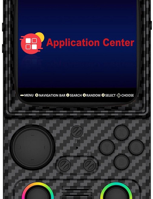 AISLPCR R36TMAX 掌上遊戲機 支援雙人聯機, 黑色128G