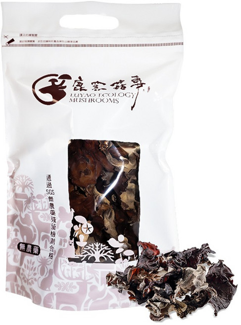 鹿窯菇事 無農藥黑面白背乾木耳 125g, 1個