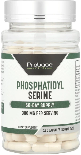 포스파티딜세린 포스타디딜세린 Phosphatidyl Serine 300mg 120캡슐, 1, 120정 - 쿠팡
