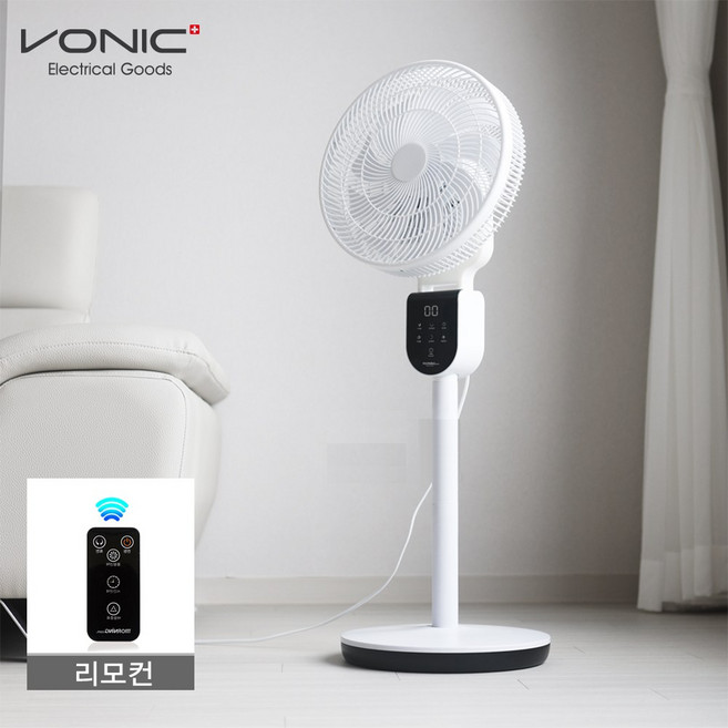 대웅 모닝컴 디지털 리모컨 써큘레이터형 선풍기 BDCF-045W, 13R2
