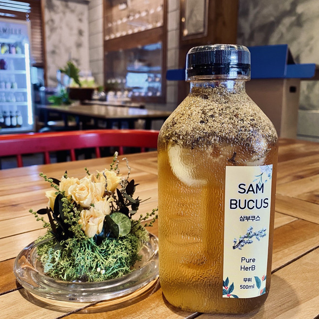 무위 허브 코디얼 삼부쿠스(엘더플라워) 블랙폰드 레드민트, 삼부쿠스, 500ml, 1개, 1개입