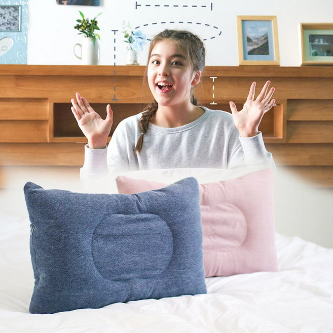 100%국산 경추베개 SS S 유치원 어린이 세균 전자파차단 목이 편한 베게, 로얄블루, 1개
