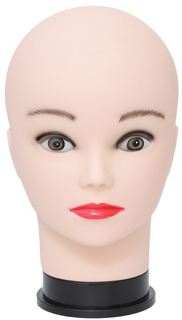 QQY 큐큐와이 남여 민두 마네킹- 머리와 얼굴 부분 가발 전용 업소용 및 연습 진열 디스플레이용 백화점 및 대형 마트에서 사용 가능, 1개, 무