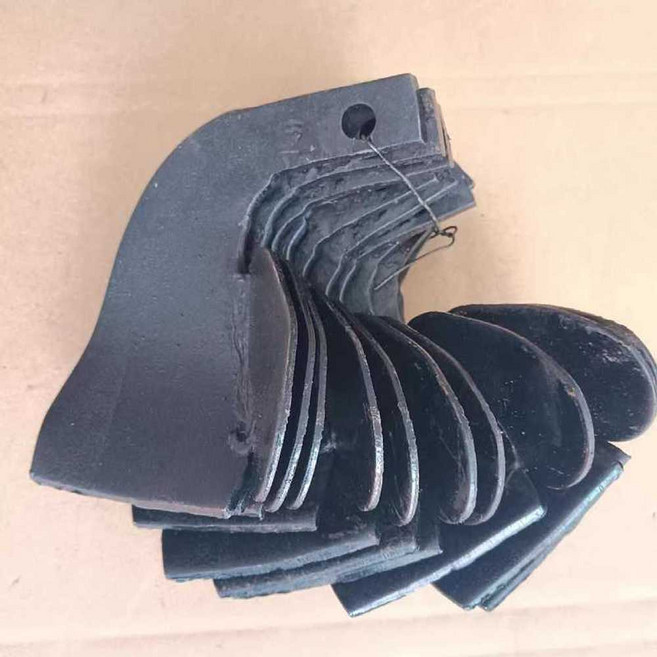 경운기로터리날 관리기 휴립기 장치 구굴기 커터 부품, 2개(좌우 각1개) 195형 곡선 손잡이 칼, 1개