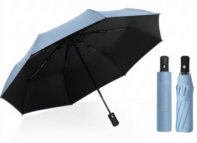 아바스 UV자외선차단 3단자동우산 양산 접이식 우양산