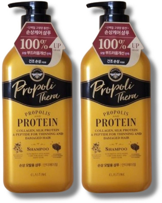 엘라스틴 프로폴리테라 손상 샴푸 500ml 2개입 1세트, 2개