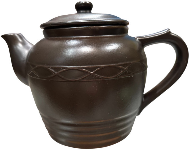 茶壺, 1個, 2500ml, 黑褐色  養生白土煎藥壺 質優硬度高 經久耐用  唯使用上需注意溫差不宜太大