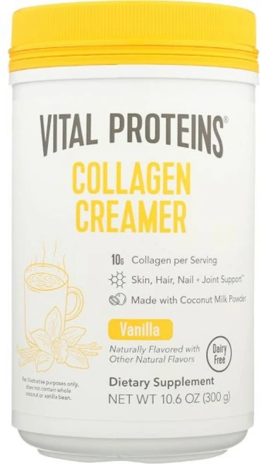 Vital Proteins 콜라겐 크리머 바닐라 맛 300g(10.6oz) 1팩, 1개, 300g - 쿠팡
