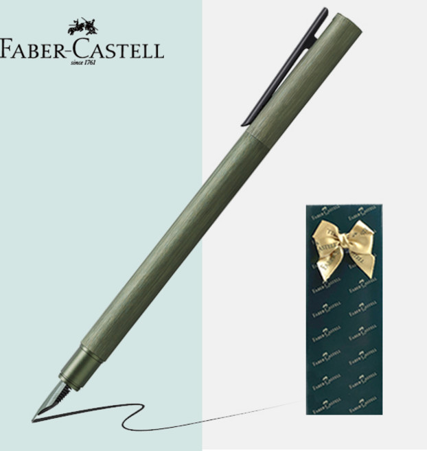 파버카스텔 만년필 네오 슬림 알루미늄 [무료선물포장], 그린, EF촉(가는촉)