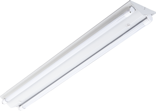 凱得米 東亞 LED T8 山型燈具 4尺雙管 含管, 白色, 1組